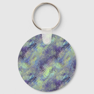 Tanzanite Blue Liquid Pattern Sleutelhanger