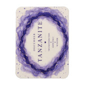 Tanzanite December Geboortesteen Flexi Magneet (Verticaal)
