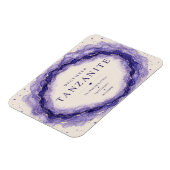 Tanzanite December Geboortesteen Flexi Magneet (Linkerzijde)