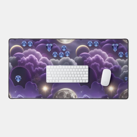 Tanzanite Diamond Celestial Moon Bureaumat (Keyboard & Muis)