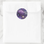 Tanzanite Diamond Celestial Moon Luxury Aesthetic Ronde Sticker (Tas)