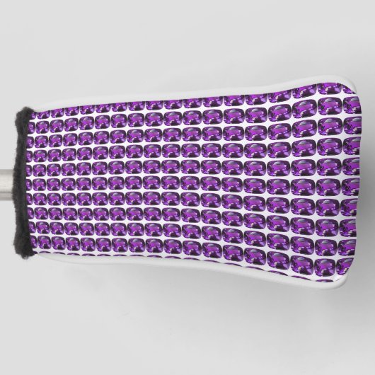 Tanzanite Gemstone Purple Golfheadcover (Voorkant)