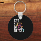 Tanzen "Eat Sleep Dance Repeat" Sleutelhanger (Voorkant)
