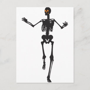 Tanzen-Skelet Briefkaart
