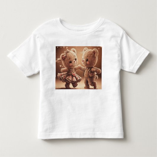 Tanzende Teddys Kinder Shirts (Voorkant)