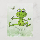 tanzender Frosch  Briefkaart (Voorkant)