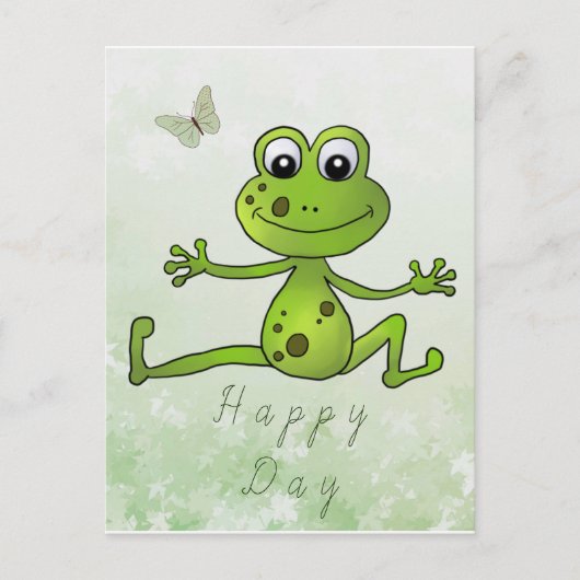 tanzender Frosch  Briefkaart (Voorkant)