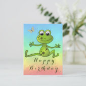 tanzender Frosch   Postkarte Briefkaart (Staand voorkant)