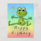 tanzender Frosch   Postkarte Briefkaart (Voorkant)