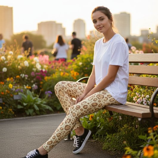 Tanzige luipaardprint - Zachte cheeta-dierenprint Leggings