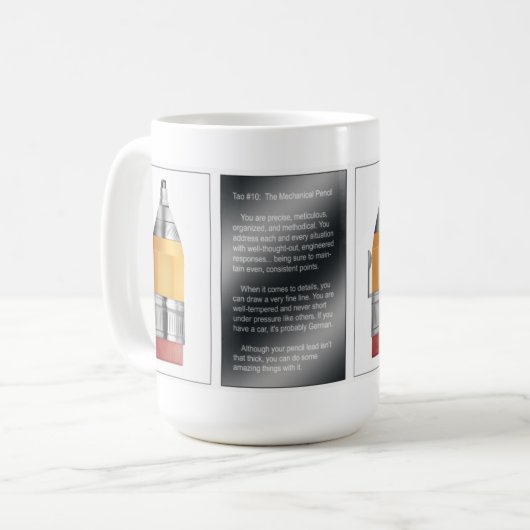 Tao #10 - Het mechanische potlood Koffiemok (Voorkant links)