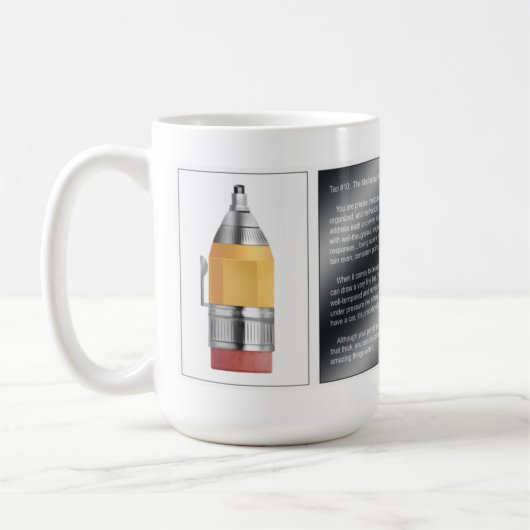 Tao #10 - Het mechanische potlood Koffiemok (Links)