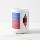 Tao #14 - het bi-kleur Dubbele Punt Koffiemok (Center)