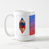 Tao #14 - het bi-kleur Dubbele Punt Koffiemok (Links)