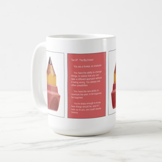Tao #7 - De Big Eraser Coffee mok (Voorkant links)