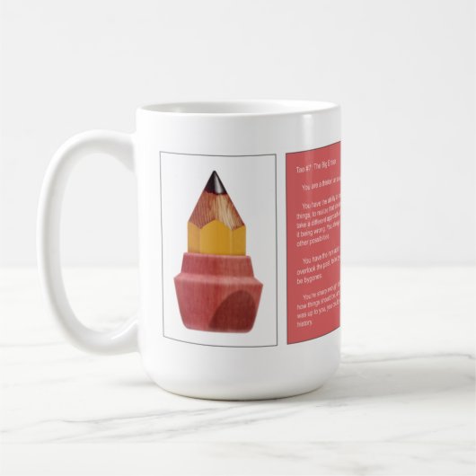 Tao #7 - De Big Eraser Coffee mok (Links)