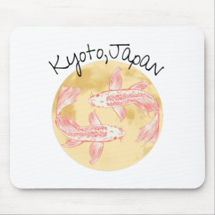 Tao Feng Shui Koi - Golden Earth - Kyoto, Japan Muismat