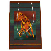 Tao of Fire Running Horse Gift Bag van Barbara Rus Medium Cadeauzakje (Voorkant)