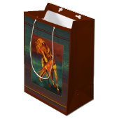 Tao of Fire Running Horse Gift Bag van Barbara Rus Medium Cadeauzakje (Voorkant Gekanteld)