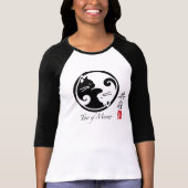 Tao of Meow Women's Raglan T-Shirt (Voorkant)