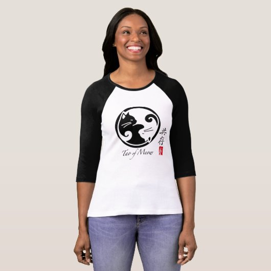 Tao of Meow Women's Raglan T-Shirt (Voorkant volledig)
