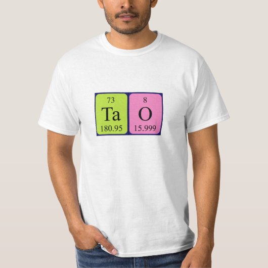 Tao periodiek shirt tabelnaam (Voorkant)