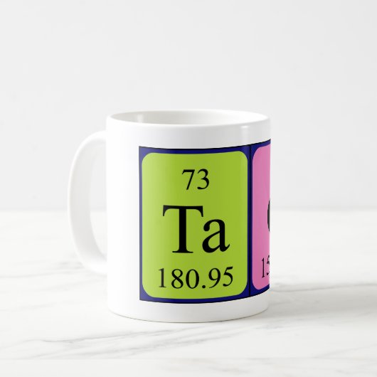 Tao periodieke lijstnaam mok (Voorkant links)