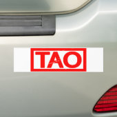 Tao Stamp Bumpersticker (Op auto)