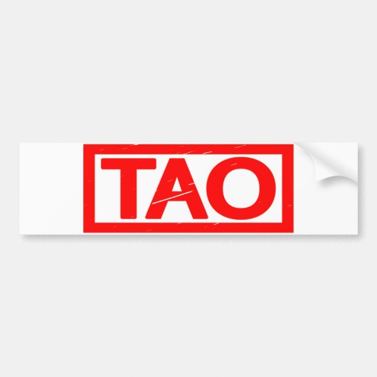 Tao Stamp Bumpersticker (Voorkant)