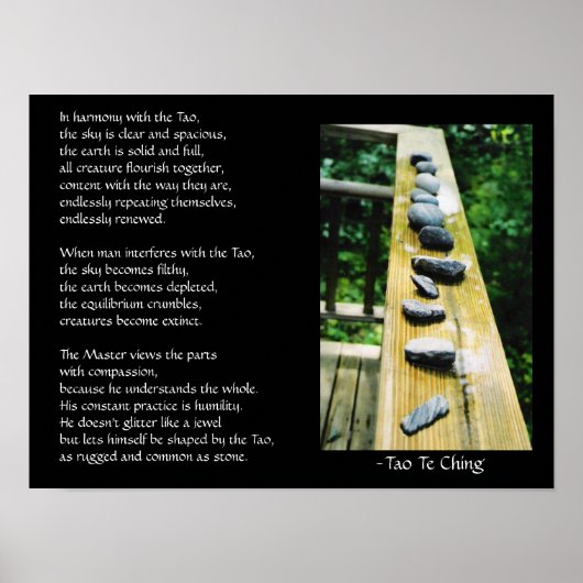 Tao Te Ching #39 Poster (Voorkant)