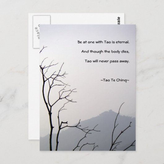 Tao Te Ching No.1/ Briefkaart (Voorkant / Achterkant)