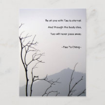 Tao Te Ching No.1/ Briefkaart