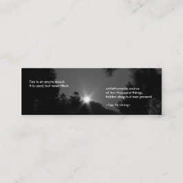 Tao Te Ching No.3/ Bladwijzer No.3/ Mini Visitekaartje