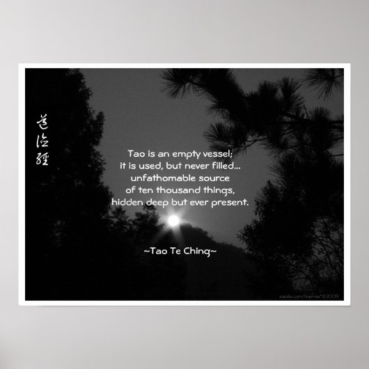 Tao Te Ching No.3/ Poster (Voorkant)