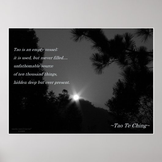 Tao Te Ching No.3/ Poster (Voorkant)