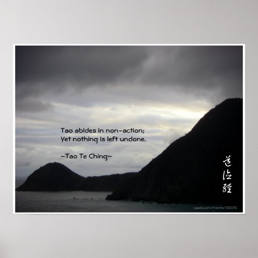 Tao Te Ching No.7/ Poster (Voorkant)