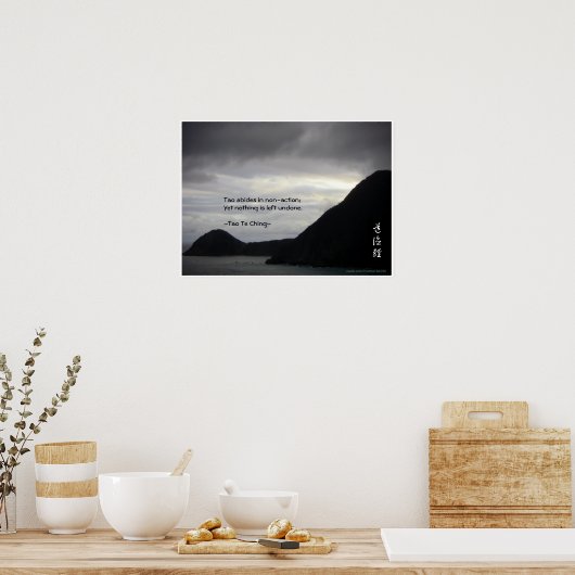 Tao Te Ching No.7/ Poster (Keuken)