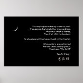 Tao Te Ching No.8 Poster (Voorkant)