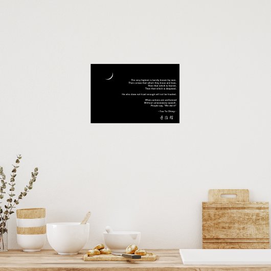 Tao Te Ching No.8 Poster (Keuken)