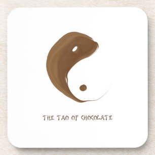 Tao van chocolade coaster bier onderzetter
