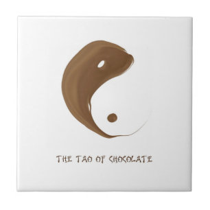 Tao van chocoladekeramische tegel tegeltje
