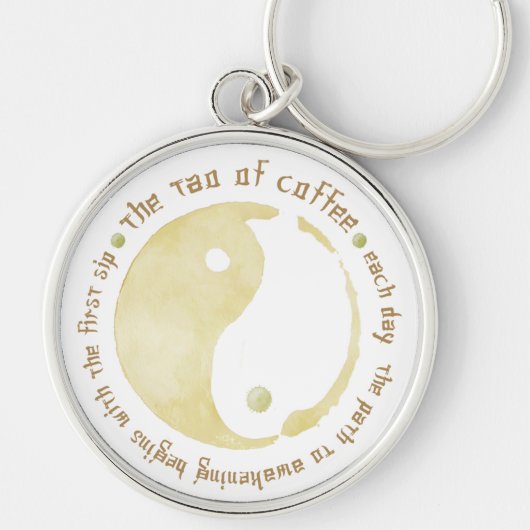 Tao van koffie sleutelhanger (Voorkant)