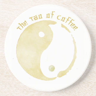 Tao van koffie zandsteen onderzetter