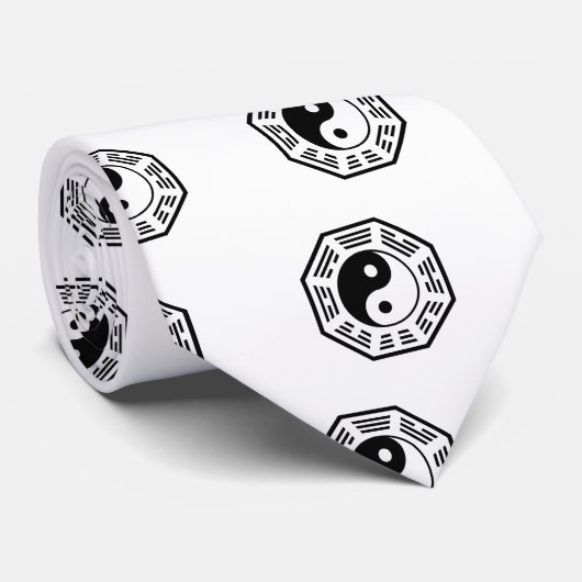 TAO - YIN EN YANG - TAOISM/LAO TZU/EASTERN MYSTIC STROPDAS (Opgerold)