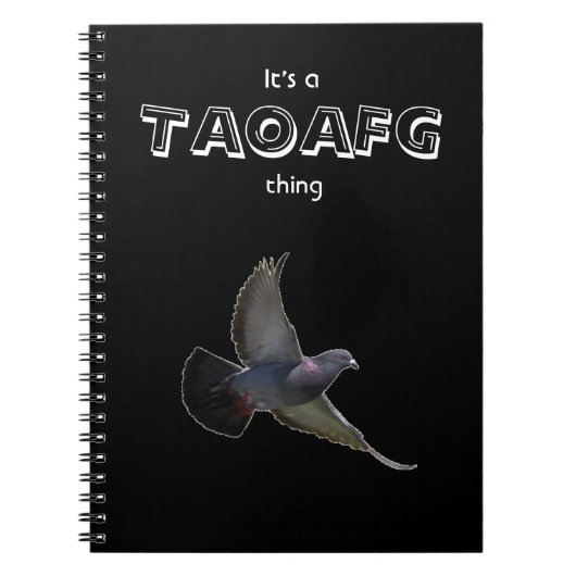 TAOAFG Pigeon Journal Notitieboek (Voorkant)