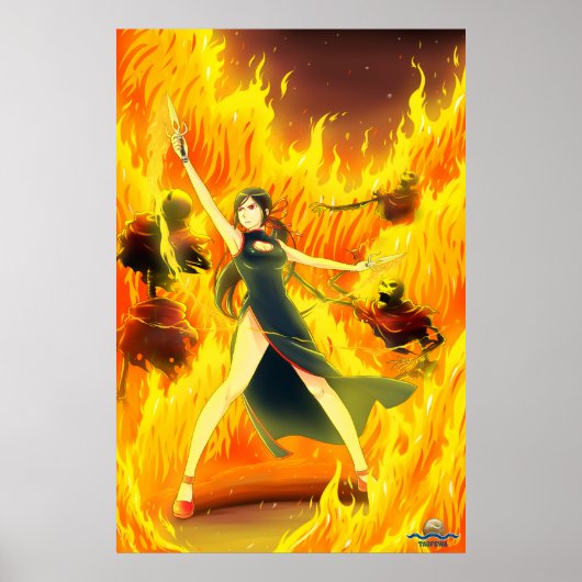 TAOFEWA - Gabija Waves of Fire Poster (Voorkant)