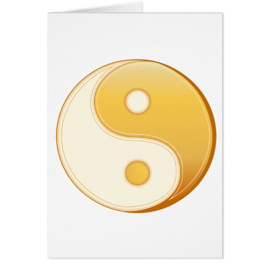 Taoism Symbool Wenskaart (Voorkant)