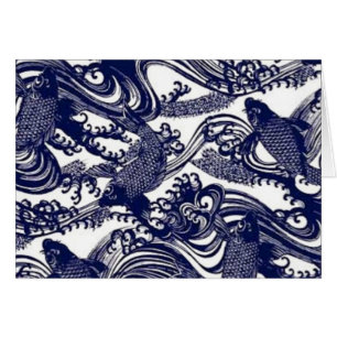 Taoism Yin Yang Blue Japanese Tattoo Koi Fish