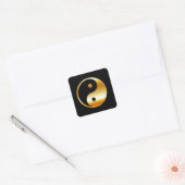 Taoïsme- Daoïsme- Ying en Yang symbool Vierkante Sticker (Envelop)
