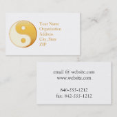 Taoïsme Symbool 3.5" x 2.0" Visitekaartje (Voorkant / Achterkant)
